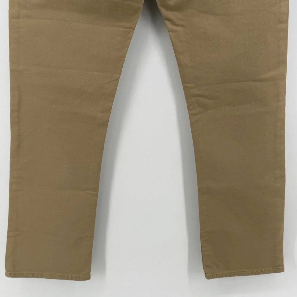 Banana Republic Travel Jean Mens 33x30 Slim Fit Khaki Tan Brown Pants 5-Pocket